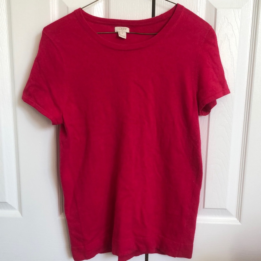 Jcrew pink sweater shirt